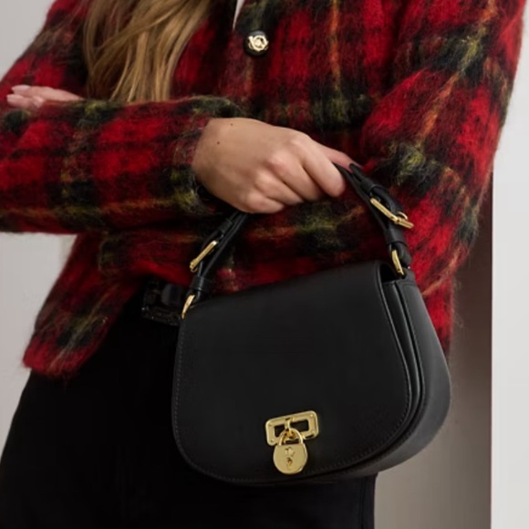 Ralph Lauren Black Crossbody Bag with Gold Accents - Picture 10 of 10